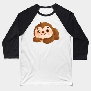sloth with a cute look Baseball T-Shirt
